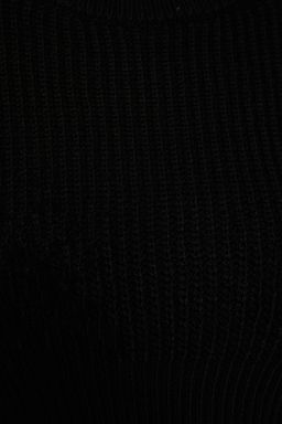 Siyah Super Crop Basic Triko Kazak TWOAW23KZ01620 - Trendyolmilla фото 7