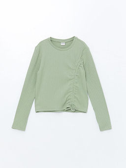 Bisiklet Yaka K?z ?ocuk Ti??rt