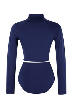 Koyu Lacivert Sorfcu Fermuarl? Yuksek Bel Regular Bikini Tak?m? TBESS26BT00050