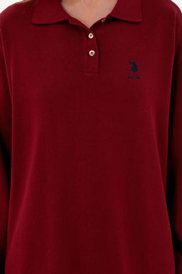 Женский бордовый свитер Неожиданная скидка в корзине - U.s. polo assn фото 6