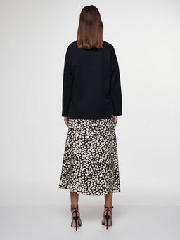 CONTE Юбка А-силуэта из премиальной вискозы LU 2615 leopard - Conte elegant фото 9