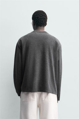 RELAXED FIT TEXTURED T-SHIRT - Zara фото 3