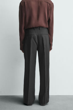 LIMITED EDITION WOOL TUXEDO TROUSERS - Zara фото 3