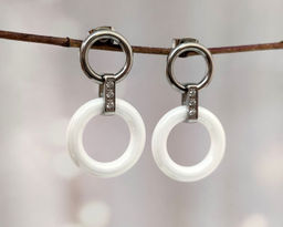 Серьги с керамикой