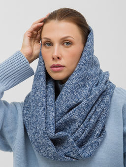 Большой теплый двусторонний палантин В СОСТАВЕ ШЕРСТЬ