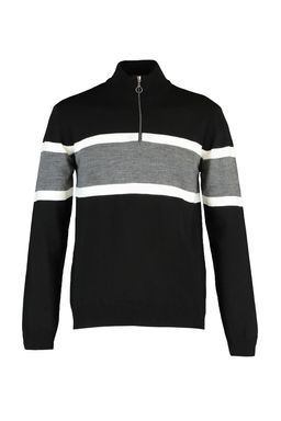 Trendyolmilla Man Siyah Slim Fit Dar Kesim Yar?m Bal?kc? Fermuarl? Renk Bloklu Kazak TMNAW20MG0022  фото 6