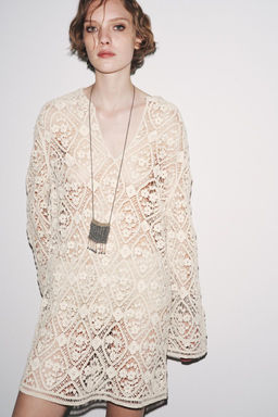 ZW COLLECTION CROCHET MINI DRESS - Zara фото 2