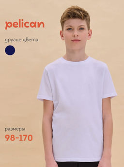PELICAN, футболка для мальчиков, Белый