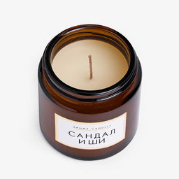 Ароматическая cвеча в банке «Сандал и ши», 6.2×6.2×6.5 см, 9 ч