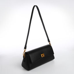 Сумка женская,26*9*12, отд на клапане, 2 ремня, чёрный - Textura фото 4