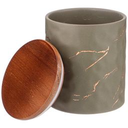БАНКА ДЛЯ СЫПУЧИХ ПРОДУКТОВ КОЛЛЕКЦИЯ ЗОЛОТОЙ МРАМОР ЦВЕТ:GRAY 11,5*13,7 СМ - Lefard фото 3