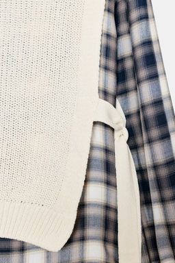 CHECK SHIRT WITH WAISTCOAT - Zara фото 7