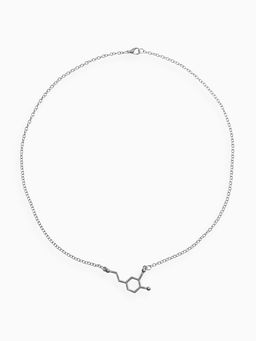 Цена за 2 шт. Кулон на цепочке "Молекула" 01, цвет серебро