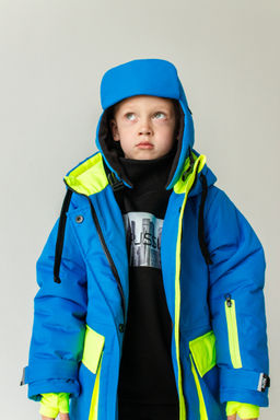 Шапка-ушанка зимняя мембранная, синяя - Inzibe фото 2