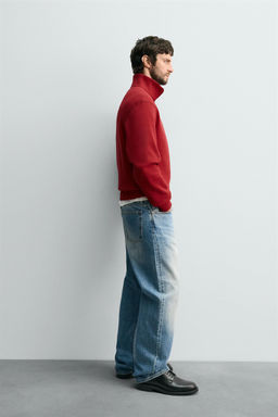 BASIC QUARTER-ZIP SWEATSHIRT - Zara фото 12