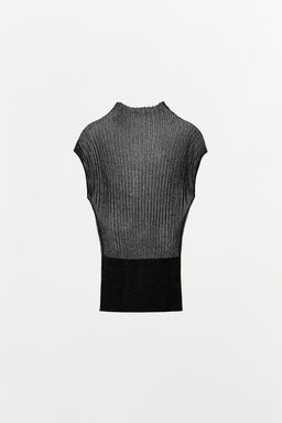 METALLIC THREAD KNIT TOP - Zara фото 4