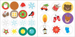 Мои первые новогодние наклейки 2+ - Робинс фото 4