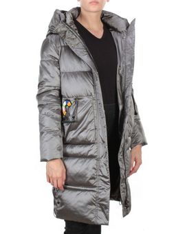 9106 DARK GREY Пальто зимнее женское FLOWEROVE (200 гр. холлофайбера) - Fashion фото 7