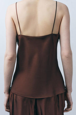 SILK STRAPPY TOP - Zara фото 3