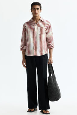 Camisa en mezcla de lino Relaxed Fit - H&m фото 9
