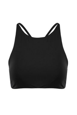 Siyah Halter Yaka Kapl? Bikini Ustu TBESS26BU00017