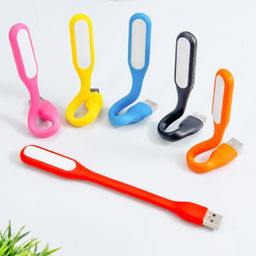 Цена за 3 шт. Ночник «Румби» LED 2 Вт USB подсветка для клавиатуры МИКС 1.5×1×17 см RISALUX