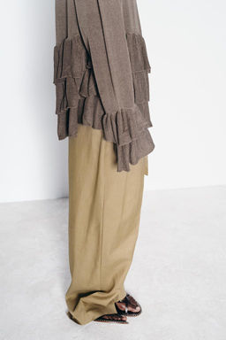 FINE KNIT RUFFLED SWEATER - Zara фото 4