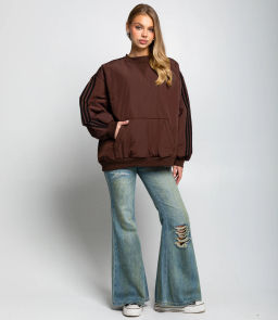 Свитшот #КТ25263, шоколадный - Dommod фото 4