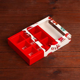 Цена за 2 шт. Коробка под 9 конфет Новогодний фонарик, 13.7?13.7?3.5 см - Дарите счастье фото 6