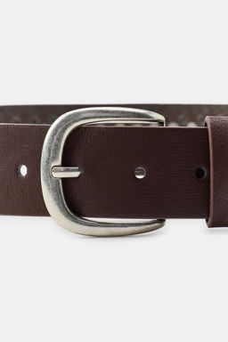 CINTUR?N EFECTO PIEL TACHAS / Marr?n - Zara фото 4