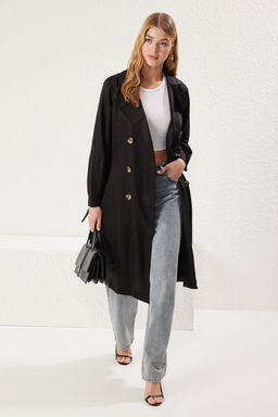 Trendyolmilla Bej Kusakl? Su Itici Uzun Trenckot TWOAW24TR00003