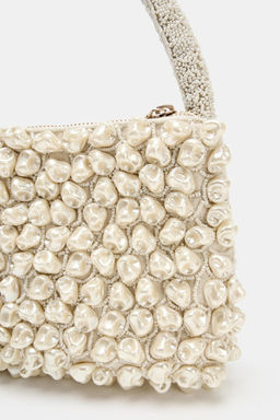 BOLSO DE MANO ABALORIOS / Crudo - Zara фото 4