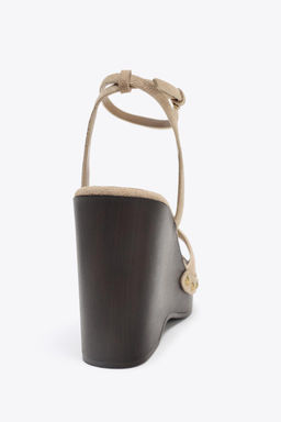 SPLIT SUEDE STUDDED SANDALS - Zara фото 5