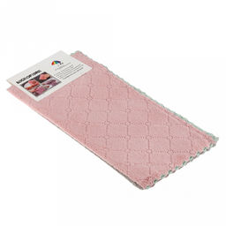 Салфетка для уборки 30х30см "Хозяйка", микрофибра, набор 3шт (Китай)