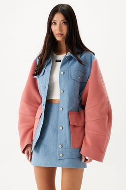 Жакет Annete А5442 из джинсовой ткани деним  фото 8