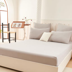 КПБ Candies Бархат Сатин с простыней на резинке по кругу CANBSR03 Евро