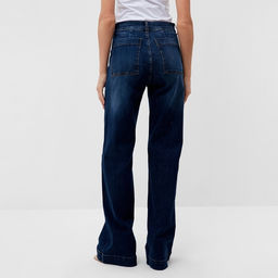 Джинсы женские палаццо MINAKU SLIM FIT, размер 42 (рост 168 см), синие