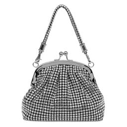 126 серебро, Женская сумка стразы, Barcelo Biagi