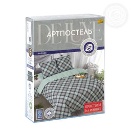 Постельное белье Ирландия с простынью на резинке (поплин DE LUXE) 1,5 сп./Пододеяльник: 1 шт. - 215*145; Простыня на резинке: 1 шт. - 200*140; Наволочка: 2 шт. - 70*70; DE LUXE с простынью на резинке - Артпостель фото 6