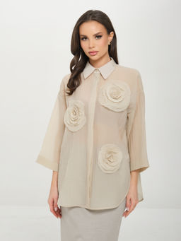 Блузка с поясом