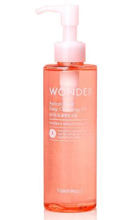 TONYMOLY Гидрофильное масло с экстрактом абрикосовых косточек WONDER Apricot Seed Deep Cleansing Oil  фото 3