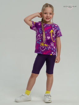 Костюм Актив граффити слива-фиолет - Sovalina фото 5