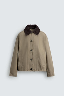 CONTRAST CROCHET COLLAR JACKET - Zara фото 8