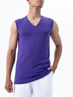 Майка хлопок 100%,сиреневая