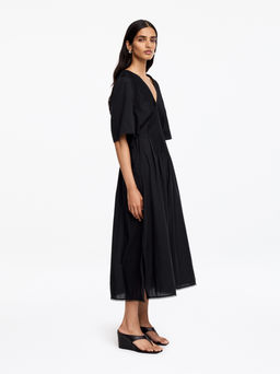Vestido de gasa de algod?n con ribete de encaje - H&m фото 4