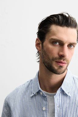 COTTON - LINEN SHIRT - Zara фото 6