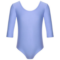 Купальник гимнастический Grace Dance, с рукавом 3/4, р. 28, цвет сирень  фото 9