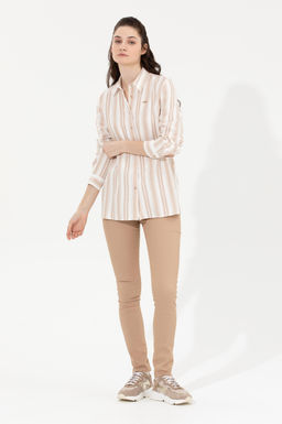 U. S. Polo Assn Женские брюки светло-коричневого цвета