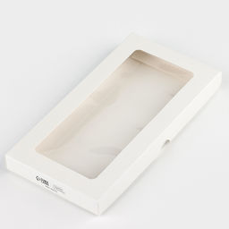 Цена за 5 шт. Коробка для шоколада «Белая», с окном, 16.4 х 8.4 х 1.7 см