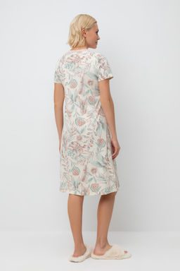 Е 10054/айвори,акварельные тропики сорочка ночная жен - Very neat фото 3